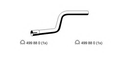 ERNST 344524 Труба выхлопного газа