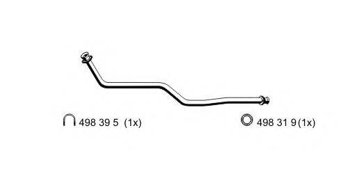 ERNST 353403 Труба выхлопного газа