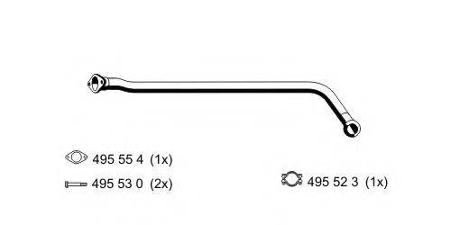 ERNST 522403 Труба выхлопного газа