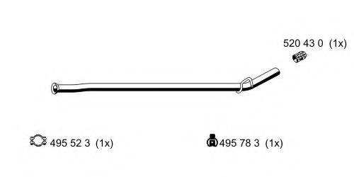 ERNST 522465 Труба выхлопного газа