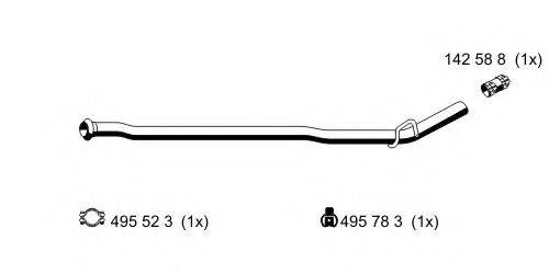 ERNST 522557 Труба выхлопного газа