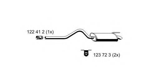 ERNST 642019 Глушитель выхлопных газов конечный