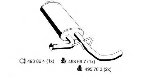ERNST 048019 Глушитель выхлопных газов конечный
