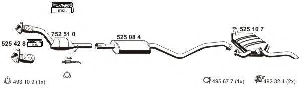 ERNST 100233 Система выпуска ОГ