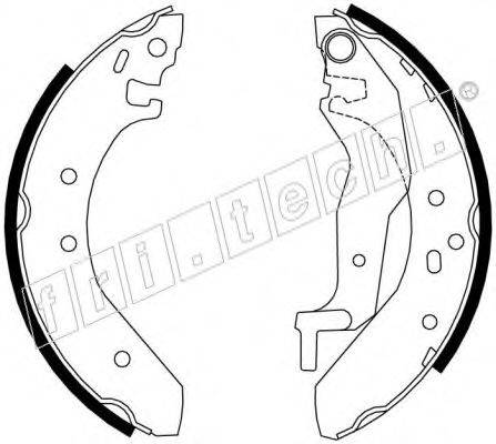 FRI.TECH. 1007017 Комплект тормозных колодок