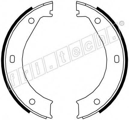 FRI.TECH. 1019023 Комплект тормозных колодок, стояночная тормозная система