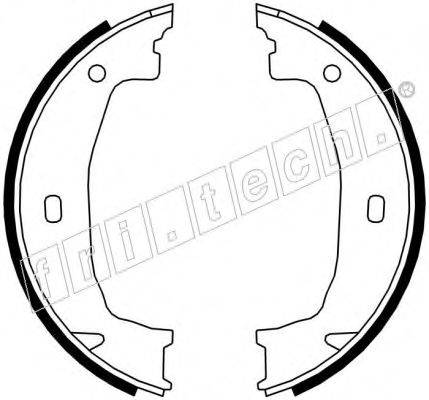 FRI.TECH. 1019028 Комплект тормозных колодок, стояночная тормозная система