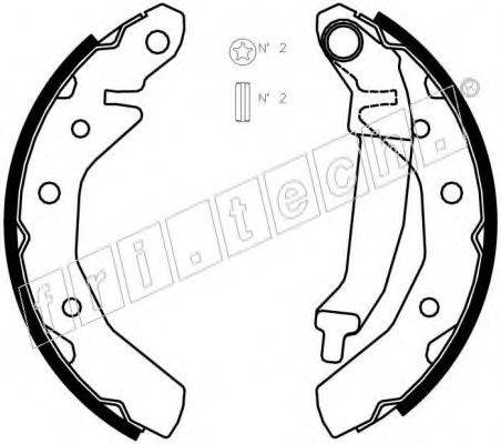 FRI.TECH. 1027001 Комплект тормозных колодок