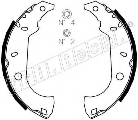 FRI.TECH. 1034091S Комплект тормозных колодок
