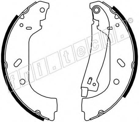 FRI.TECH. 1034098Y Комплект тормозных колодок