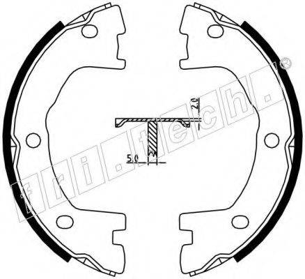 FRI.TECH. 1034101 Комплект тормозных колодок, стояночная тормозная система