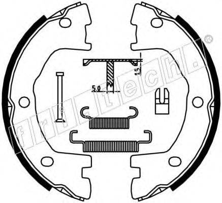 FRI.TECH. 1034101K Комплект тормозных колодок, стояночная тормозная система