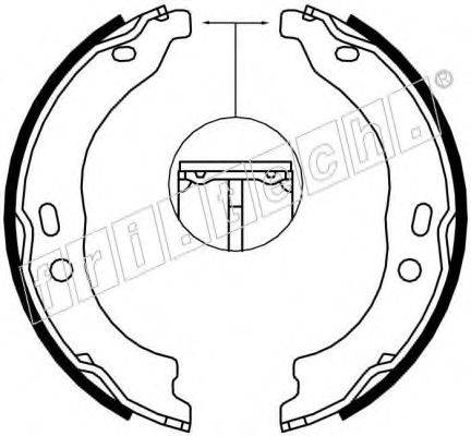 FRI.TECH. 1034118 Комплект тормозных колодок, стояночная тормозная система