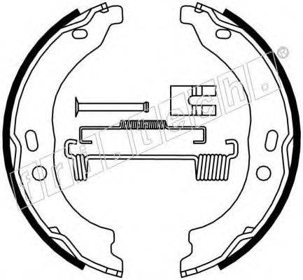 FRI.TECH. 1034118K Комплект тормозных колодок, стояночная тормозная система