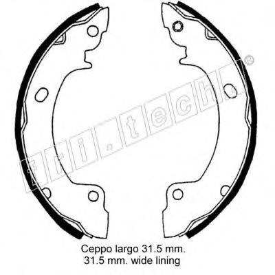 FRI.TECH. 1046200 Комплект тормозных колодок