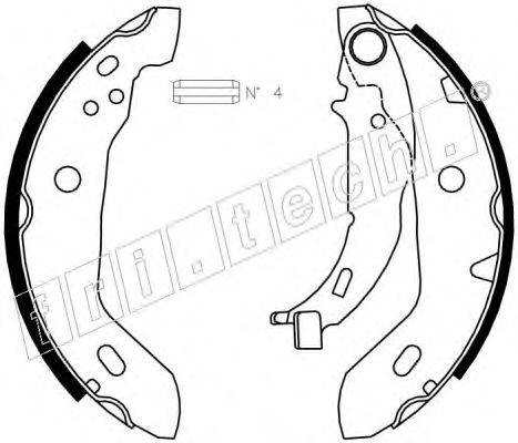 FRI.TECH. 1052122 Комплект тормозных колодок