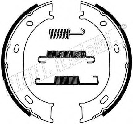 FRI.TECH. 1052126K Комплект тормозных колодок, стояночная тормозная система