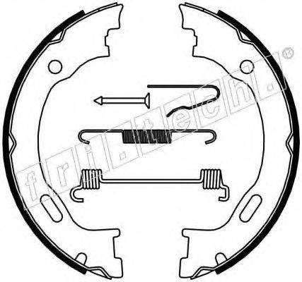 FRI.TECH. 1052129K Комплект тормозных колодок, стояночная тормозная система