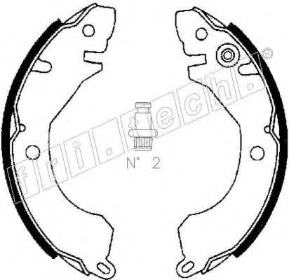 FRI.TECH. 1064157 Комплект тормозных колодок
