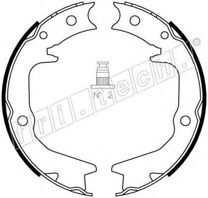 FRI.TECH. 1064177 Комплект тормозных колодок, стояночная тормозная система