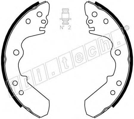 FRI.TECH. 1073168 Комплект тормозных колодок