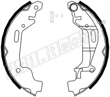 FRI.TECH. 1073172 Комплект тормозных колодок