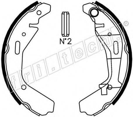 FRI.TECH. 1073176 Комплект тормозных колодок