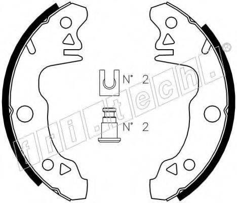 FRI.TECH. 1088202 Комплект тормозных колодок