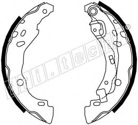 FRI.TECH. 1088234 Комплект тормозных колодок