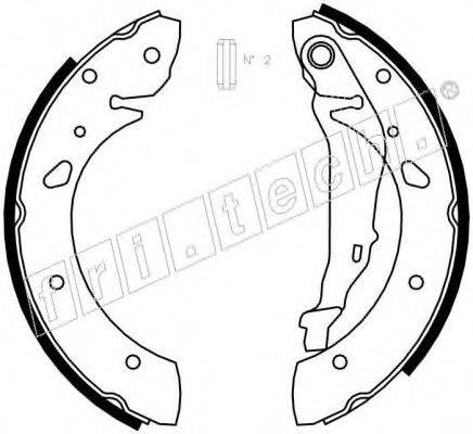 FRI.TECH. 1115300 Комплект тормозных колодок