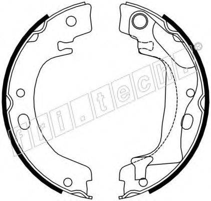 FRI.TECH. 1115318 Комплект тормозных колодок, стояночная тормозная система