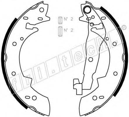 FRI.TECH. 1127269 Комплект тормозных колодок