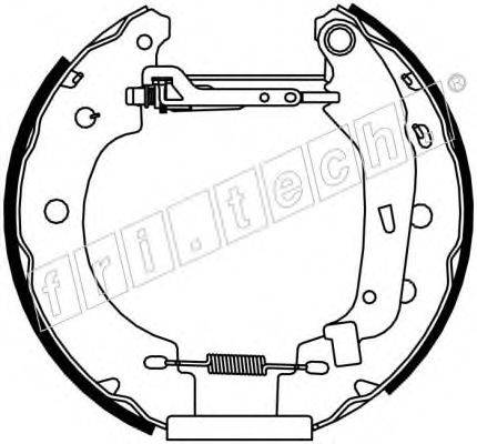 FRI.TECH. 16156 Комплект тормозных колодок