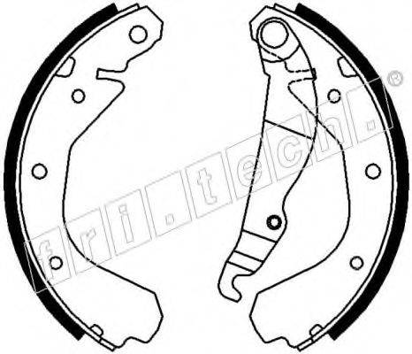 FRI.TECH. 17038 Комплект тормозных колодок