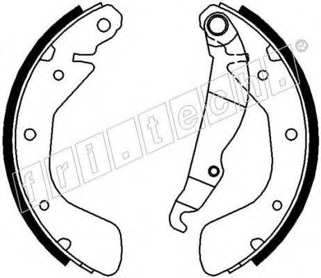 FRI.TECH. 17114 Комплект тормозных колодок