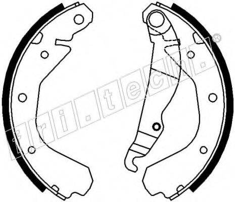 FRI.TECH. 17116 Комплект тормозных колодок