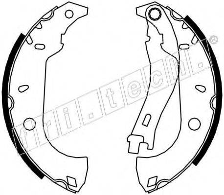 FRI.TECH. 17159 Комплект тормозных колодок
