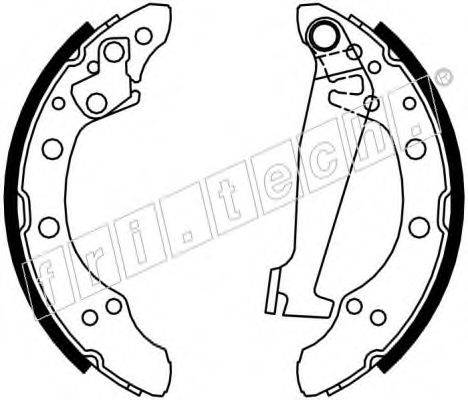 FRI.TECH. 17170 Комплект тормозных колодок