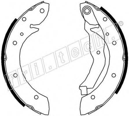FRI.TECH. 17179 Комплект тормозных колодок