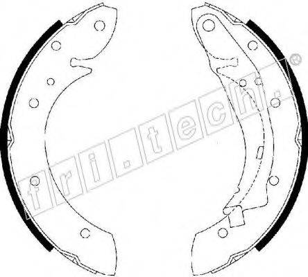 FRI.TECH. 17184 Комплект тормозных колодок