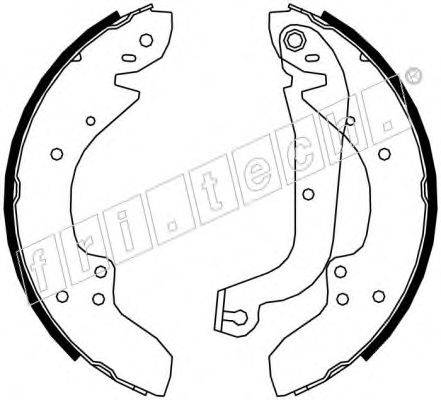 FRI.TECH. 17200 Комплект тормозных колодок