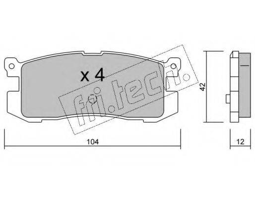 FRI.TECH. 2420 Комплект тормозных колодок, дисковый тормоз