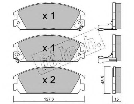 FRI.TECH. 2461 Комплект тормозных колодок, дисковый тормоз