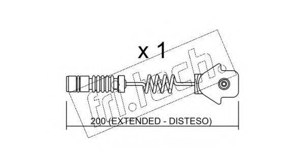 FRI.TECH. SU012 Сигнализатор, износ тормозных колодок