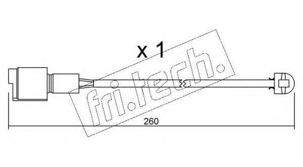 FRI.TECH. SU074 Сигнализатор, износ тормозных колодок