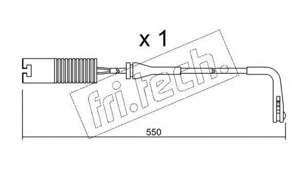 FRI.TECH. SU092 Сигнализатор, износ тормозных колодок