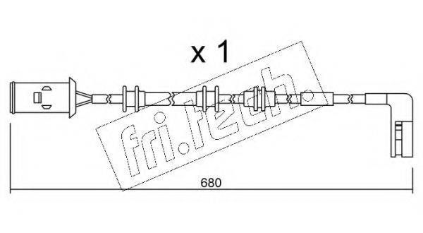 FRI.TECH. SU093 Сигнализатор, износ тормозных колодок