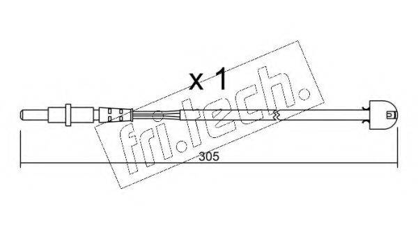 FRI.TECH. SU098 Сигнализатор, износ тормозных колодок