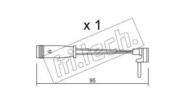 FRI.TECH. SU129 Сигнализатор, износ тормозных колодок