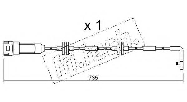 FRI.TECH. SU144 Сигнализатор, износ тормозных колодок